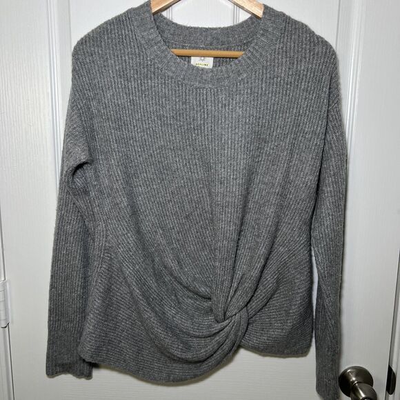 Aerie Offline Twist Front Sweater Size Medium Long Sleeve Ribbed Stretchy - Picture 1 of 8